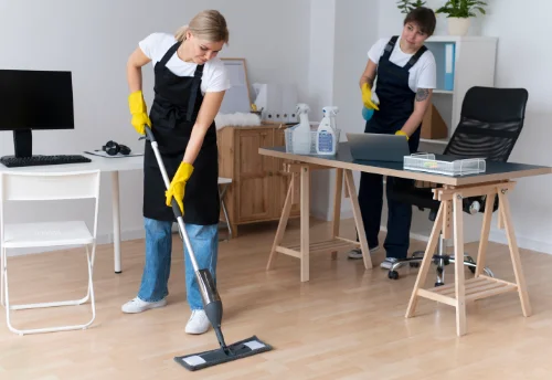Nettoyage de bureau professionnel à Quelaines-Saint-Gault