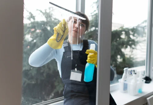 Nettoyage de vitres intérieures et extérieures à Quelaines-Saint-Gault